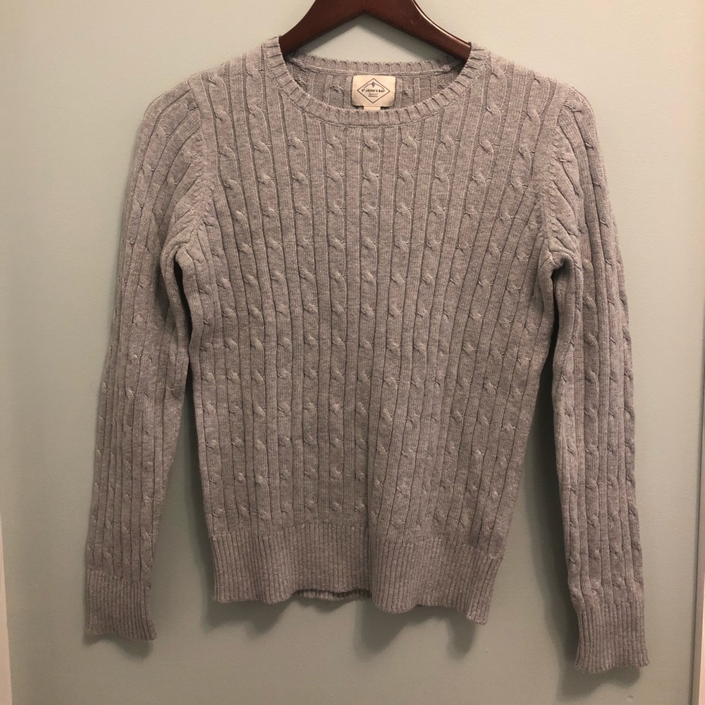 NWOT St. John’s Bay Cable Crewneck